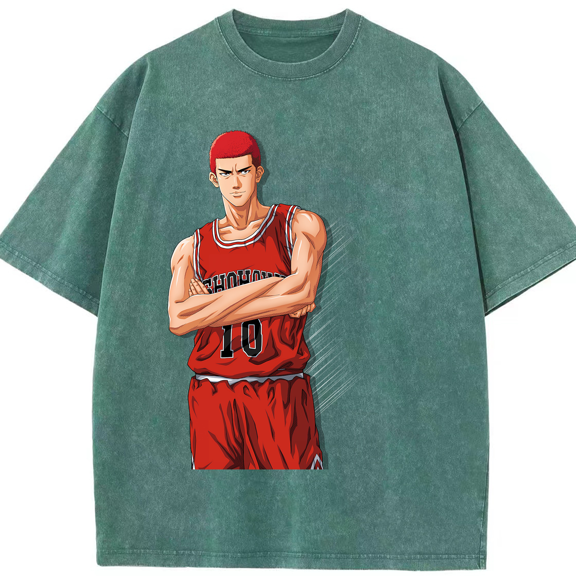 （画像用） SLAM DUNK／スラムダンク 綿100% ヴィンテージ風 半袖Tシャツ（フロントプリント）
